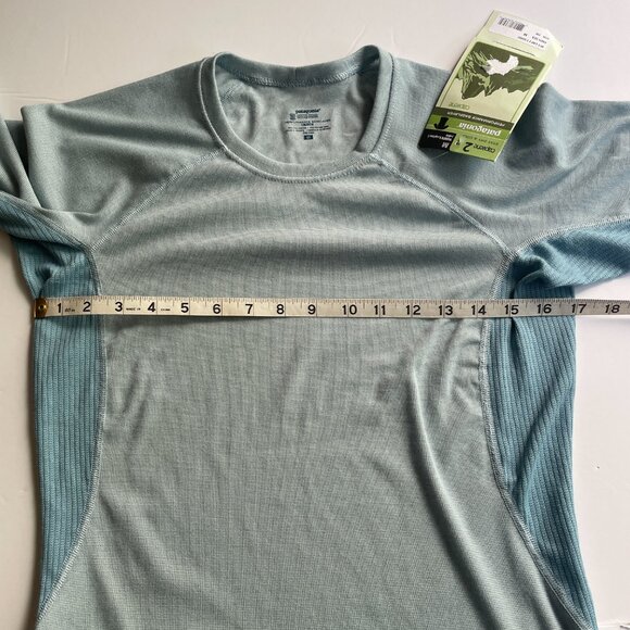 Patagonia Capilene 2 Performance Base Layer Short Sleeve Shirt Light Powder Blue - Picture 9 of 12
